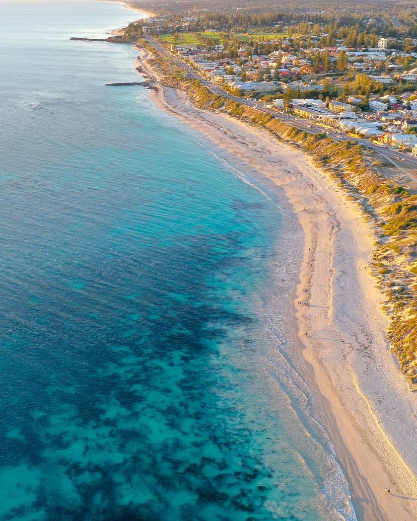 Coastline at sunset, Western Australia