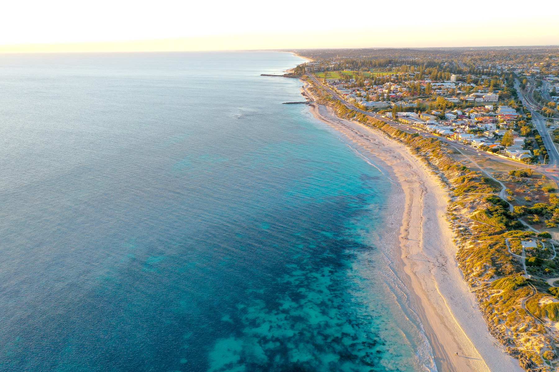 Coastline at sunset, Western Australia