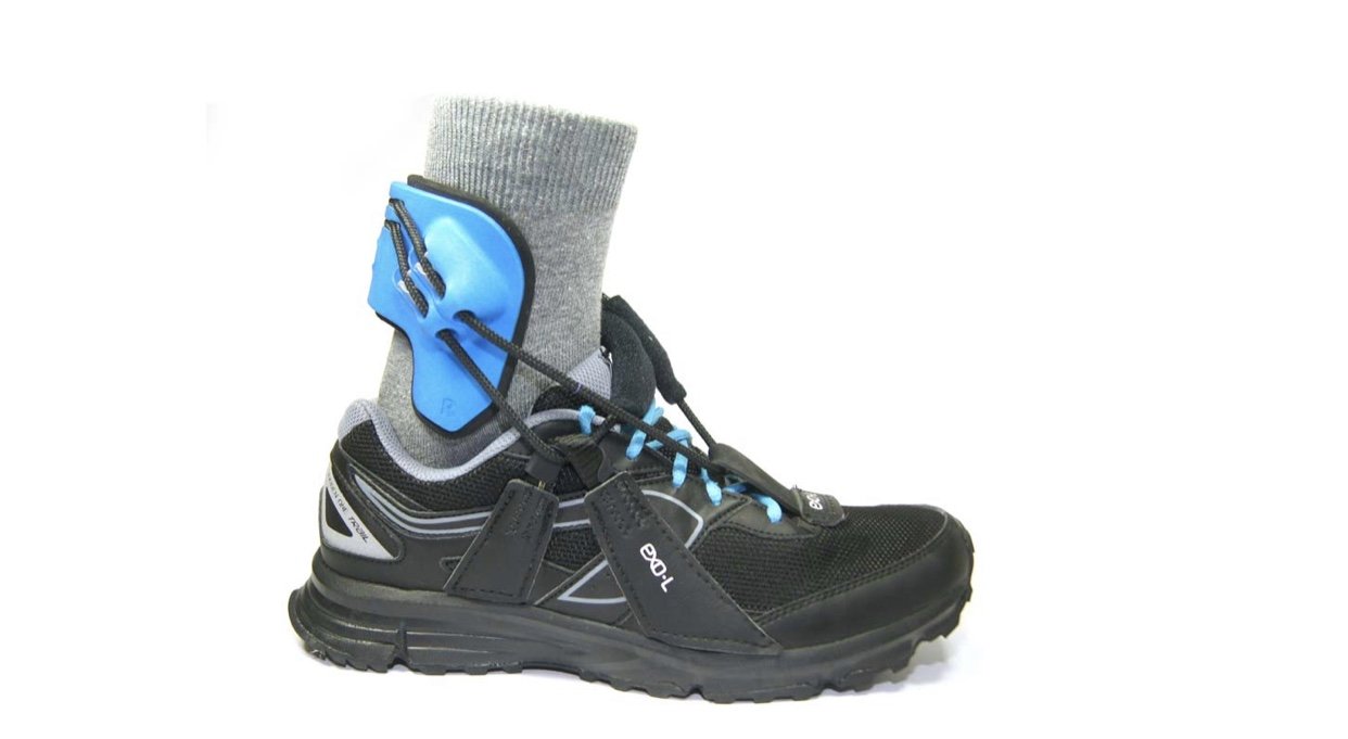 An EXO-L brace anchored to a shoe