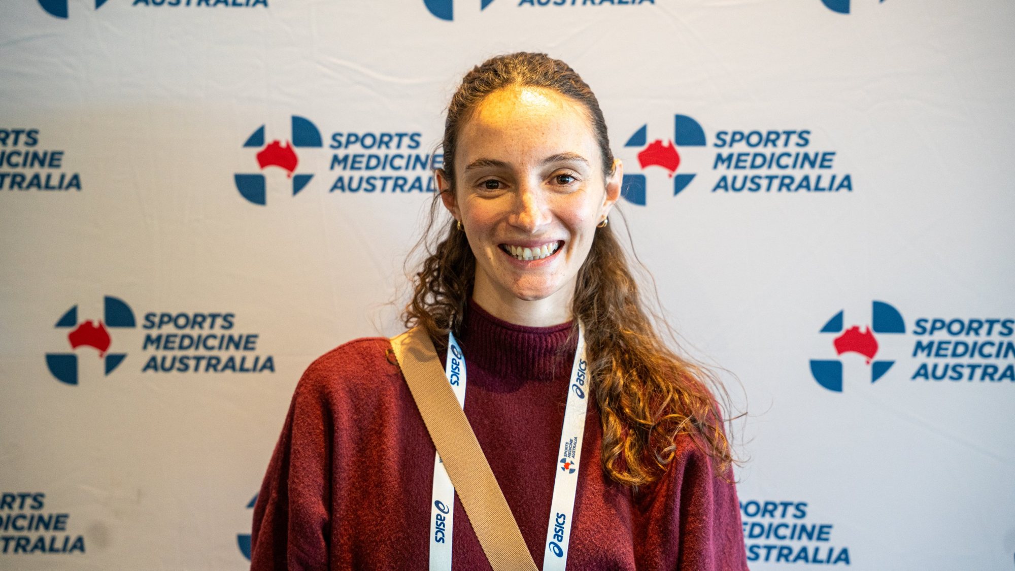 Sam Tapper at the Sports Medicine Australia conference